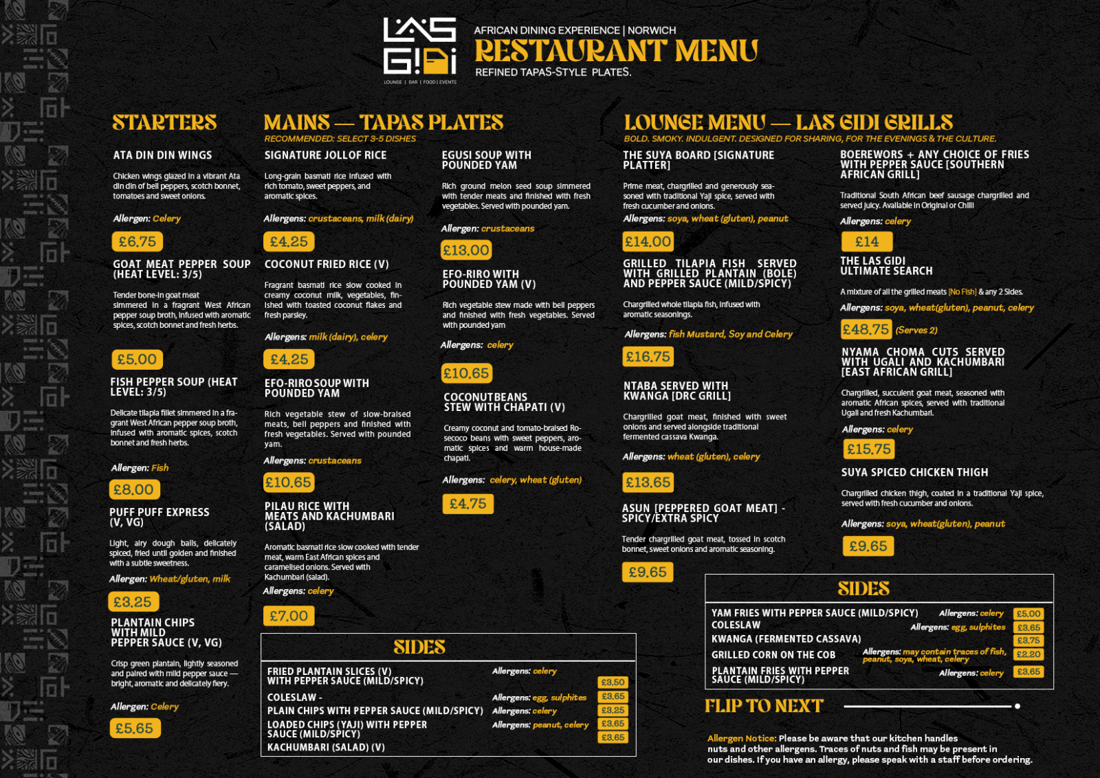 Menu 2 Restaurant Menu