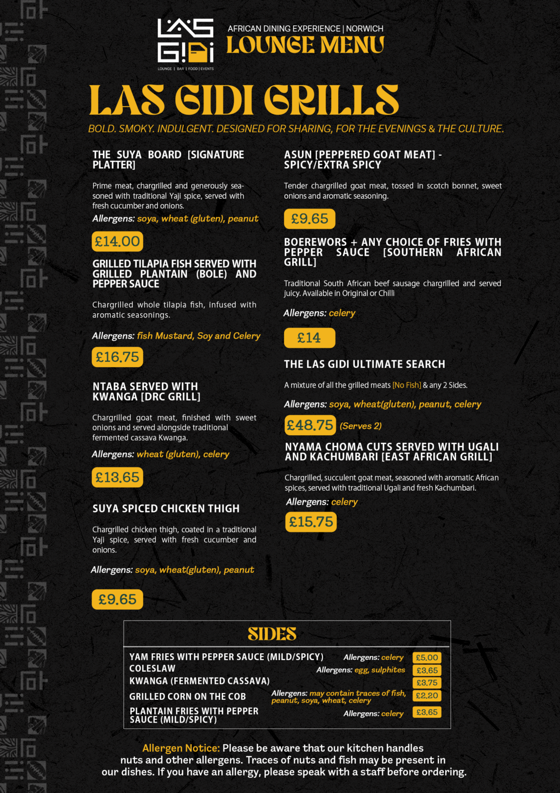 Menu 1 Lasgidi Grillls